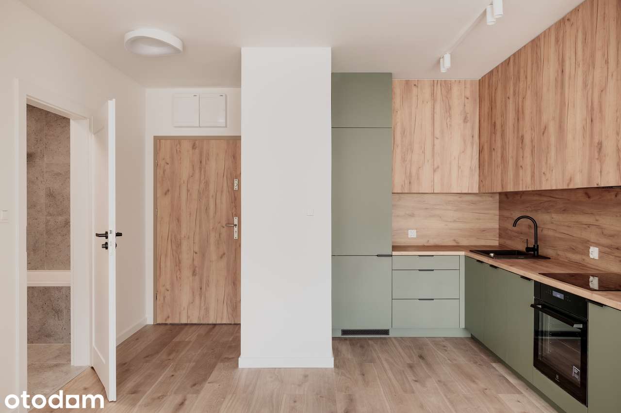 46,35m² z wykończoną łazienką i kuchnią + miejsce postojowe