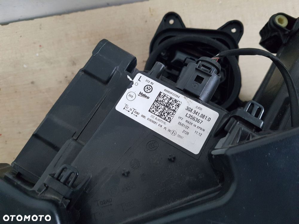 vw arteon lewy lampa reflektor full led 3g8941081d - 3