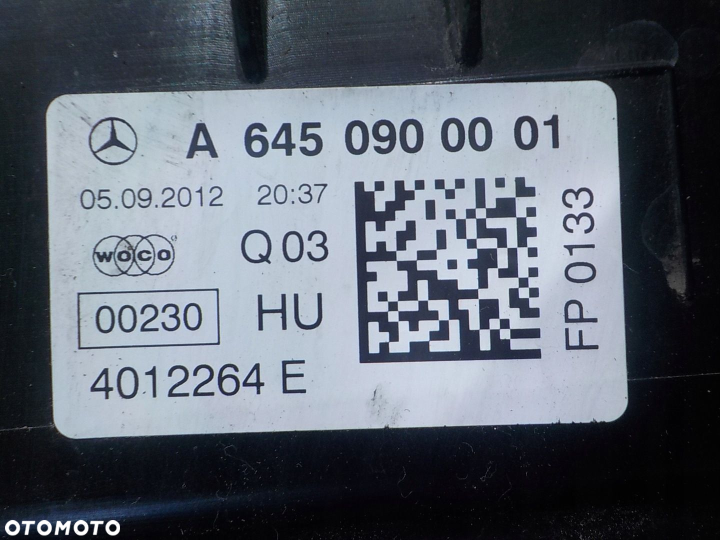 MERCEDES A W176 AMG 2.0 CDI 12r HB 5D obudowa filtra powietrza A6450900001 - 7