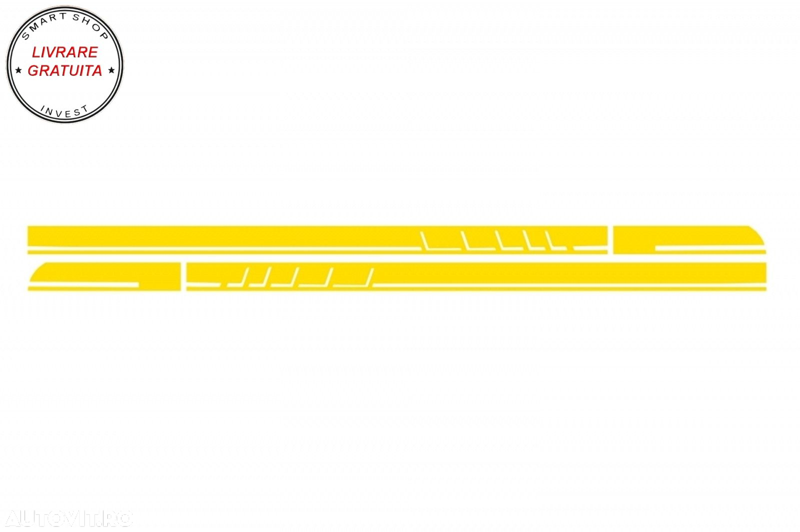 Set Stickere Capota Plafon Portbagaj si Laterale Galben Mat Mercedes CLA W117 C117- livrare gratuita - 7