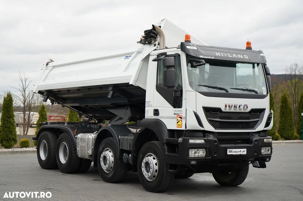 Iveco TRAKKER 450 / 8x4 / BASCULATOR / HYDRODOXY / BORDMATIC / EURO 6 / - 11