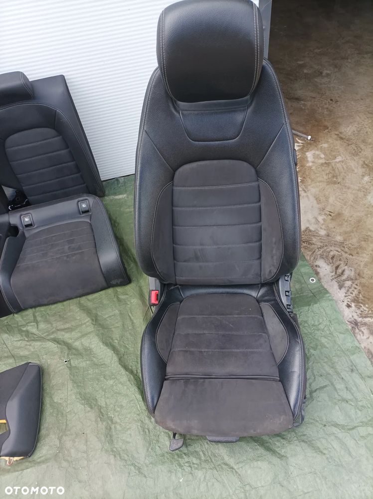 Mercedes C Klasa W205 COUPE fotele kanapa skóra alcanara komplet - 5