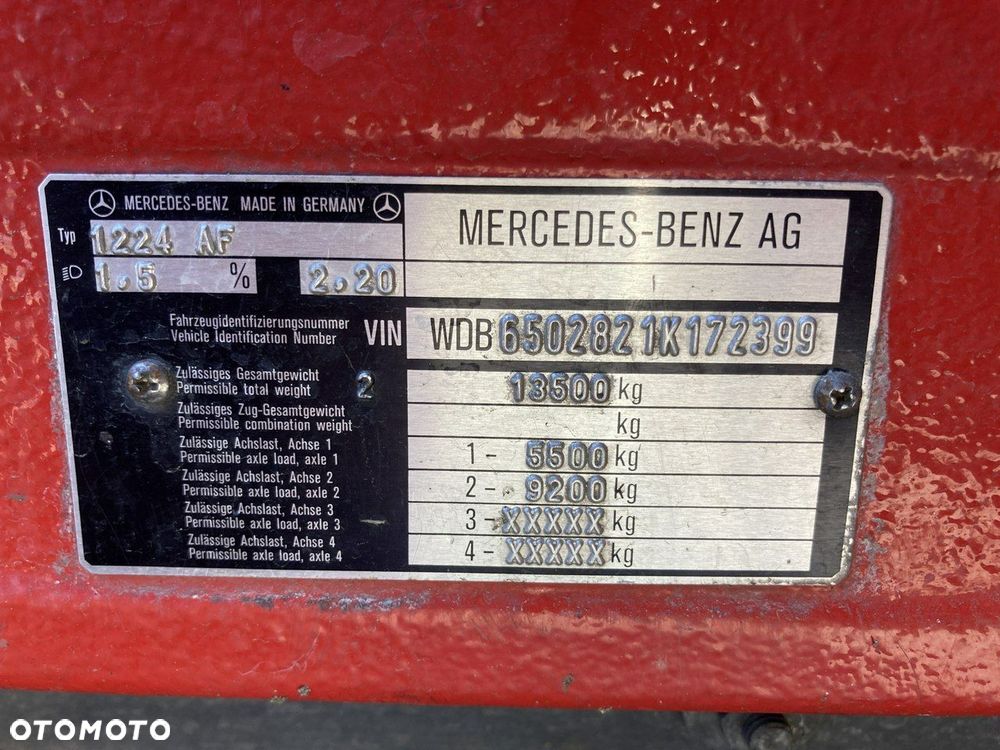 Mercedes-Benz Mercedes 1224 Straż Pożarna Gażnicza 4X4 Metz - 37