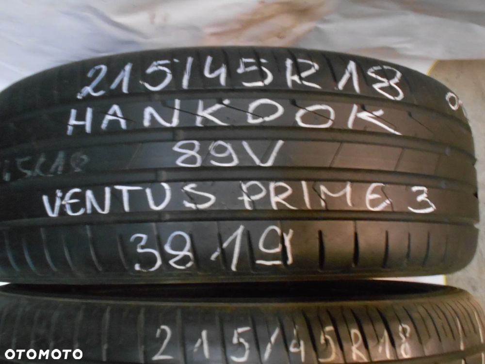 OPONY 215/45R18 HANKOOK VENTUS PRIME 3 DOT 0120 / 3819  7.4MM - 2