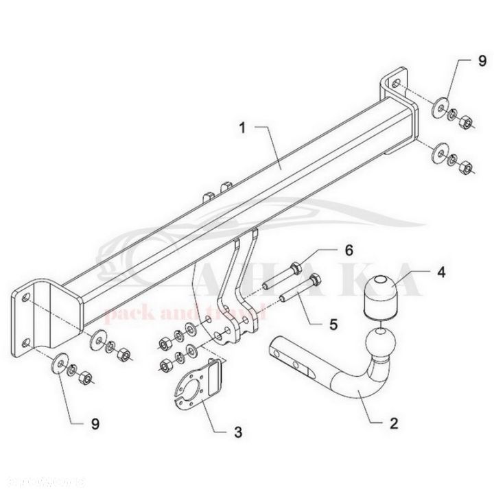 Hak Holowniczy Odkręcany Do Bmw X3 E83 2004-2010 - 5
