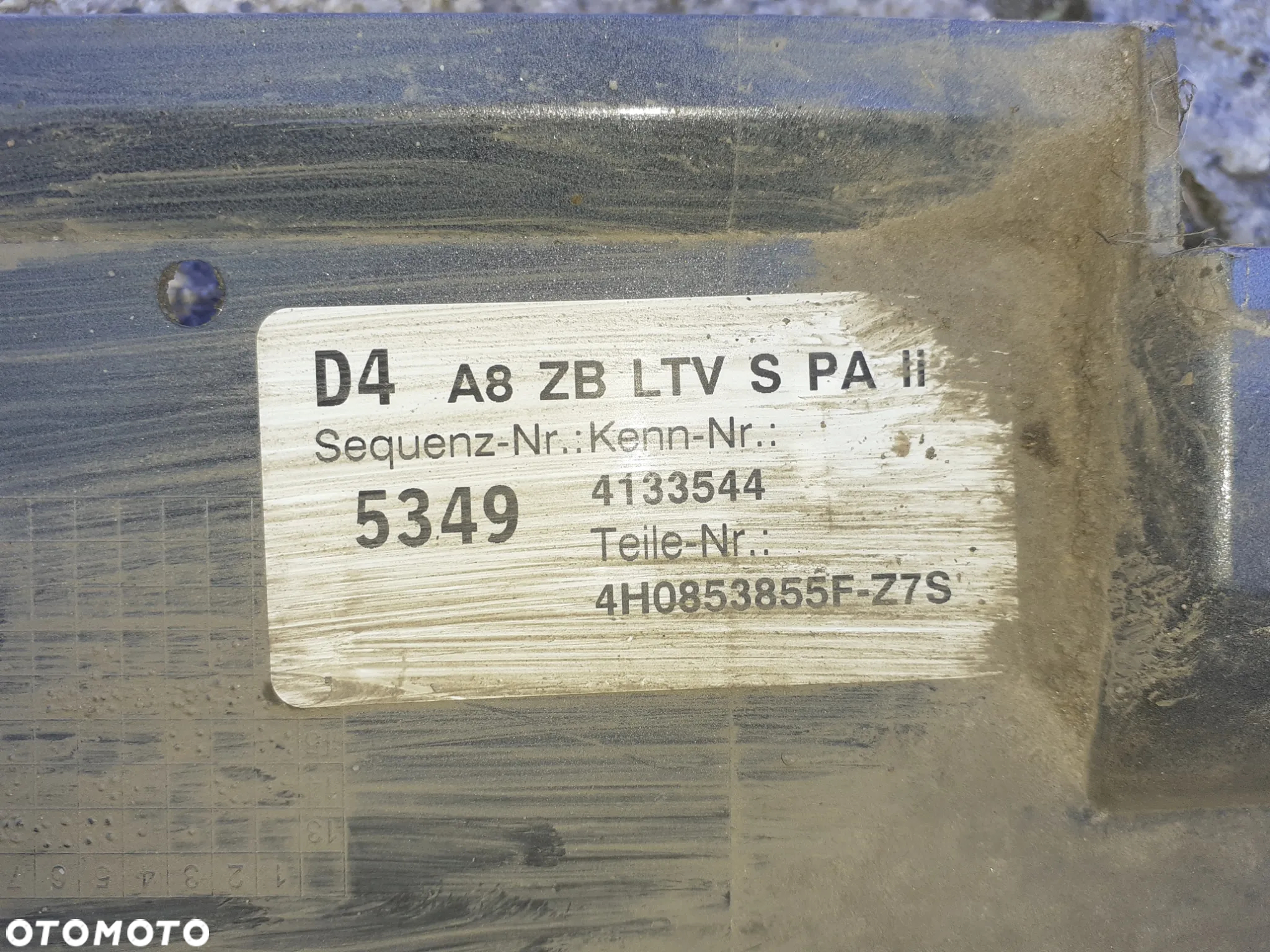 Audi S8 D4 Listwa Progowa Lewa Próg - 5