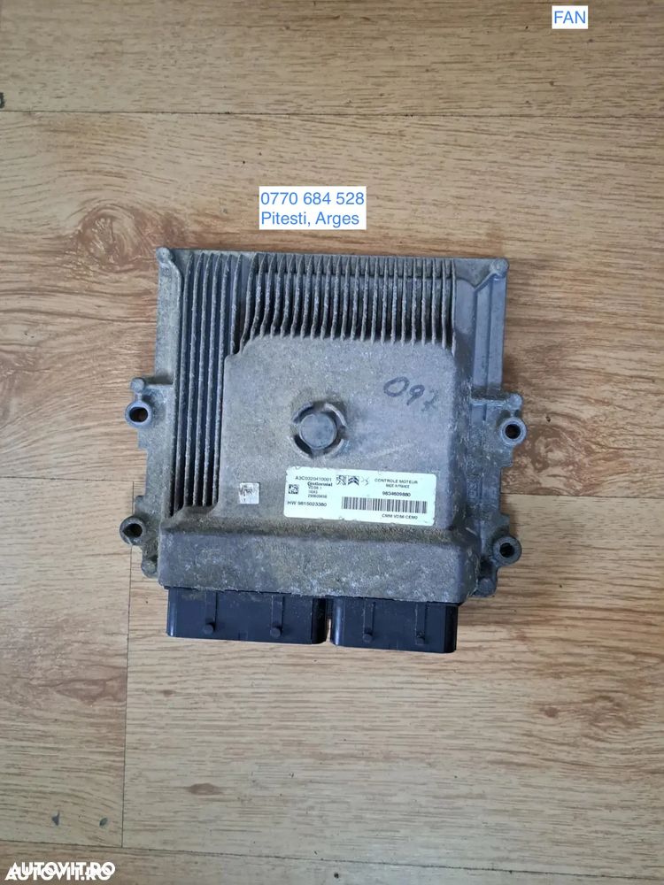 Calculator unitate ECU motor 1.2 benzina VD56.1 Peugeot 208 308 2008 3008 5008 Opel Corsa F E Crossland X Grandland X Citroen C3 C4 C5 Berlingo - 1
