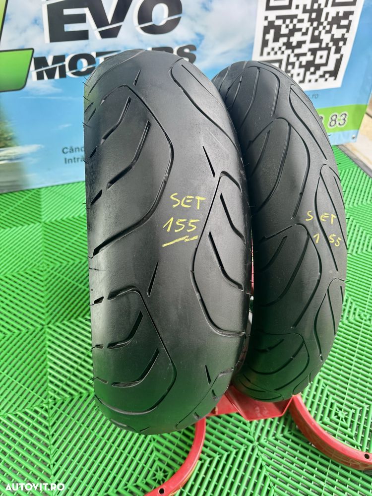 Set Anvelope Moto 120 70 17 si 190 55 17 Dunlop Roadsmart3 2024 Set155 - 1