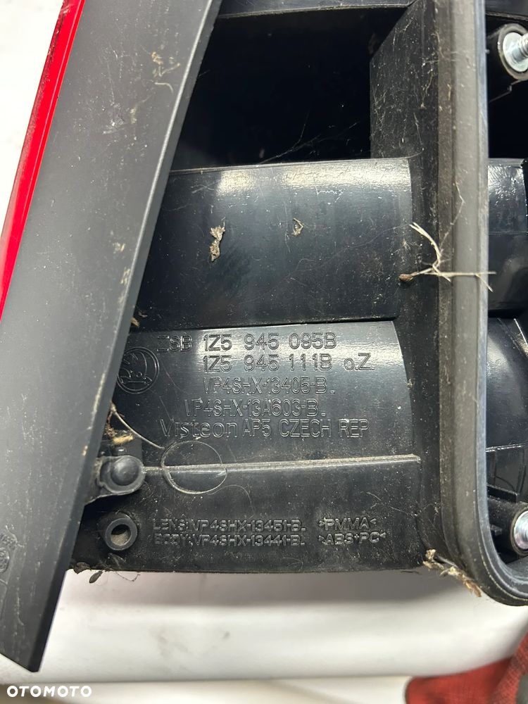 Skoda Octavia II Lift Lampa lewa tylna lewy tył H/B 1Z5945095B - 4
