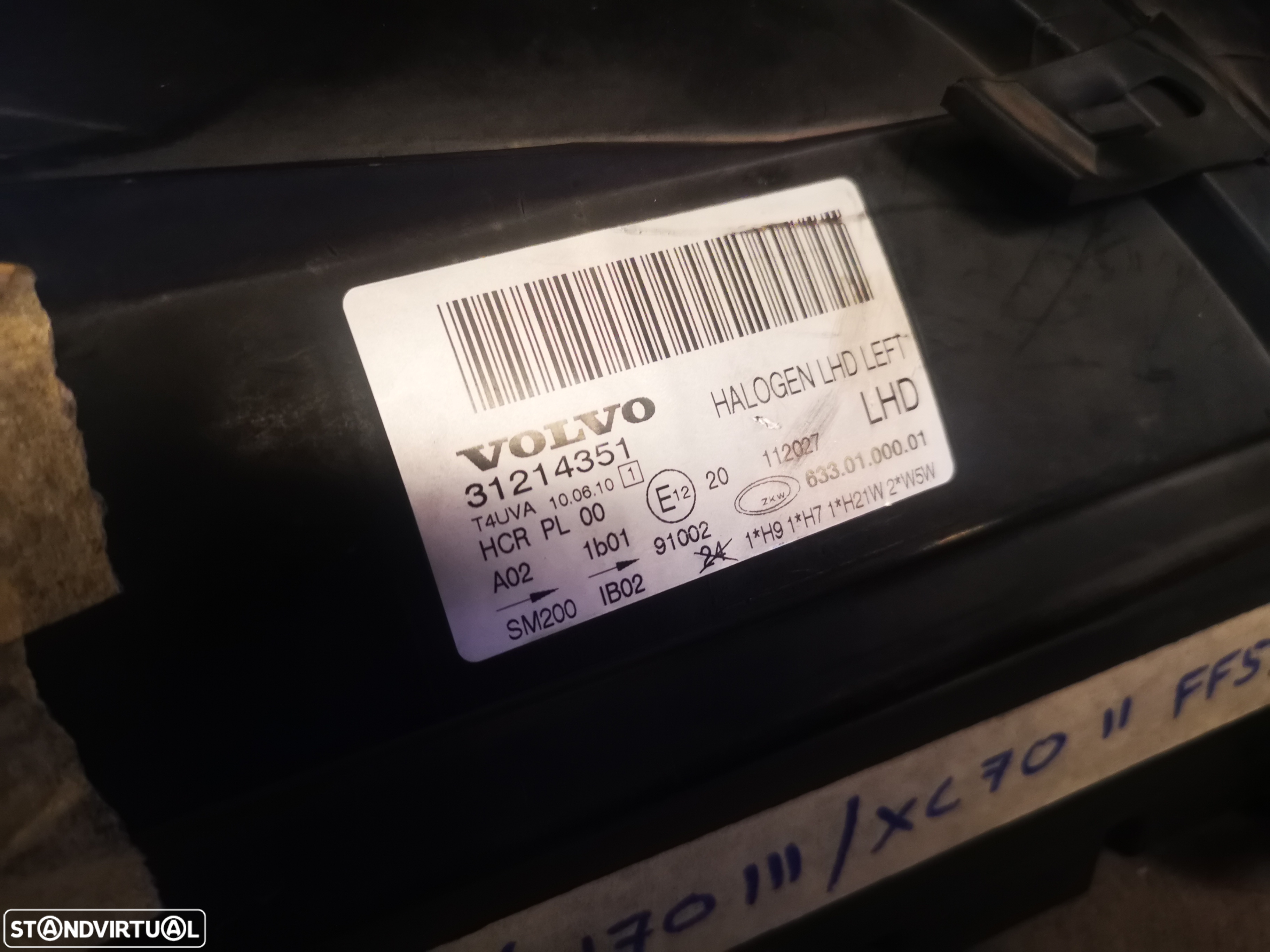 VOLVO S80 / V70 / XC70 FAROL ESQUERDO - FF514 - 6