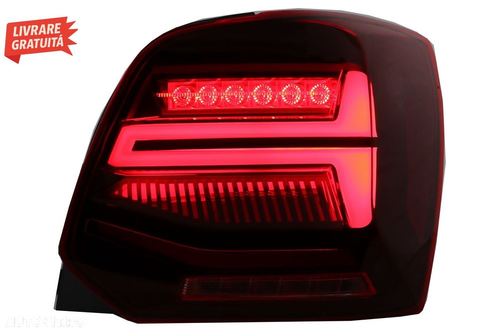 Stopuri Full LED VW POLO 6R 6C 61 (2011-2017) Semnal Dinamic Led Vento Look- livrare gratuita - 11