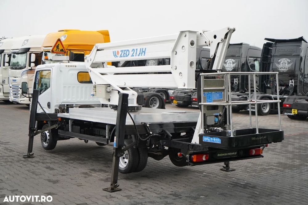 Renault MAXITY 120 DXI / ELEVATOR DE 21 DE METRI / ELEVATOR DE BASEBALL ZED 21JH / COȘ PENTRU 2 PERSOANE - 300 KG / - 7