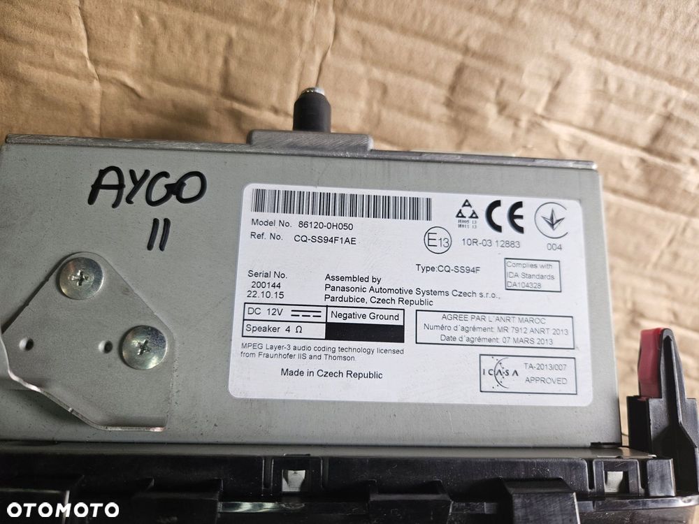 toyota aygo ii 14-18 radio - 3