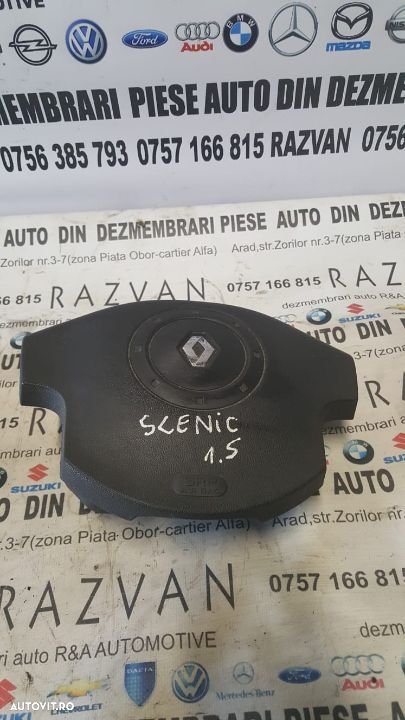 Airbag Volan Renault Scenic 2 Megane 2 Dezmembrez Renault Scenic 2 - 1