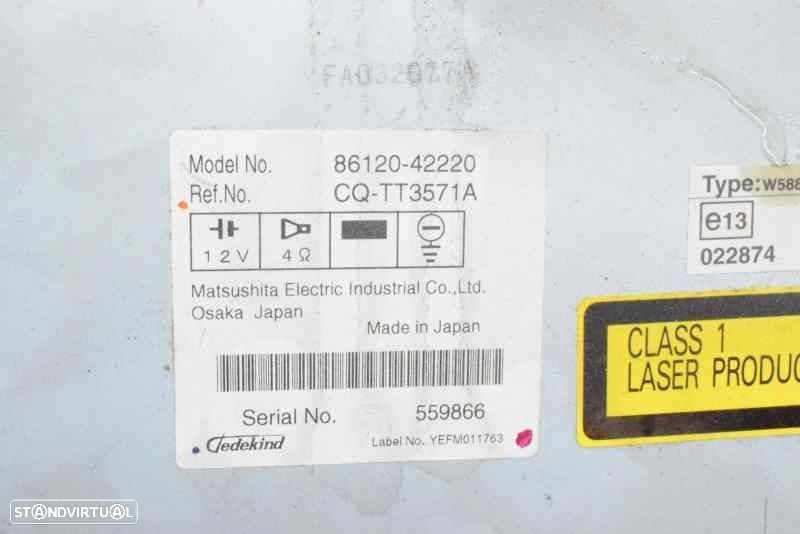 SISTEMA AUDIO / RADIO CD TOYOTA RAV 4 III 2007 -8612042220 - 1