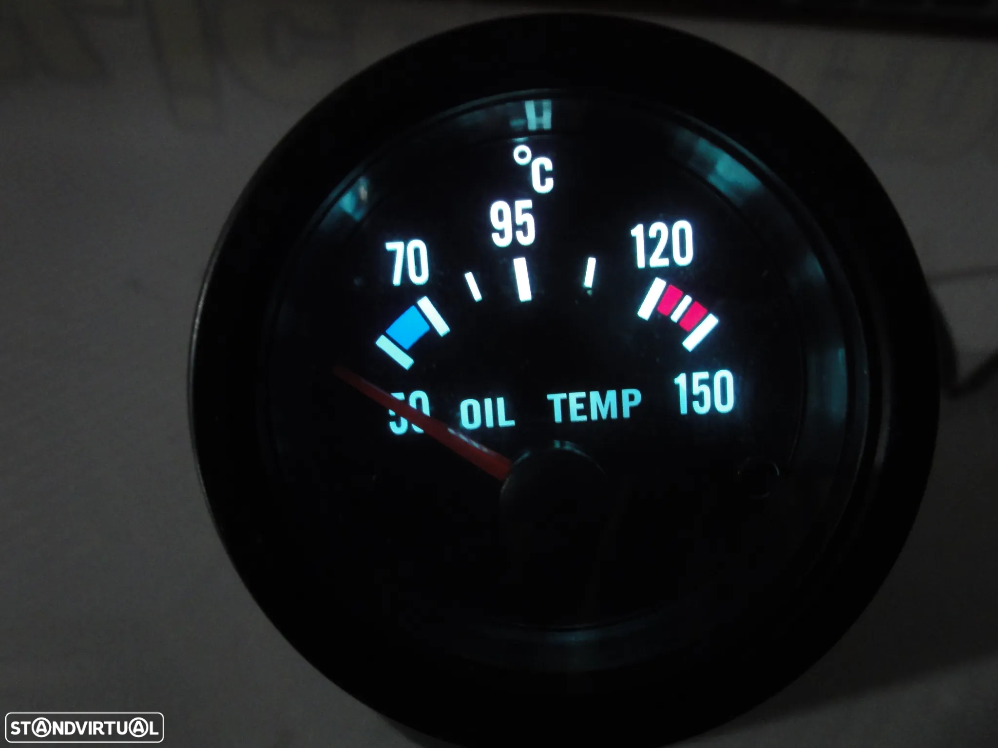 Manómetro fundo preto estilo VDO / Od school disponível em Amperímetro, pressão do turbo, pressão do oleo, temperatura do oleo, temperatura da água, voltagem, vacuo - 44