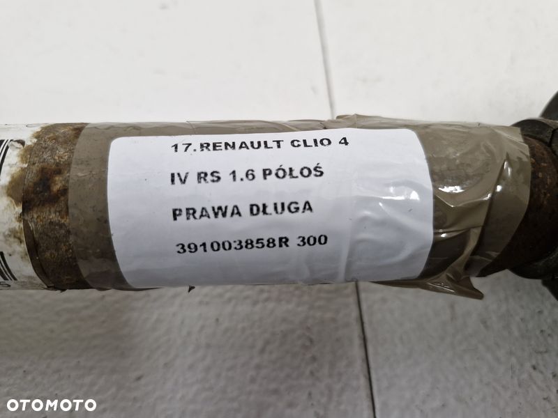 RENAULT CLIO 4 IV 1.6 RS PÓŁOŚ PRAWY PRZÓD PRAWA PRZEDNIA NAPĘDOWA 391003858R - 6