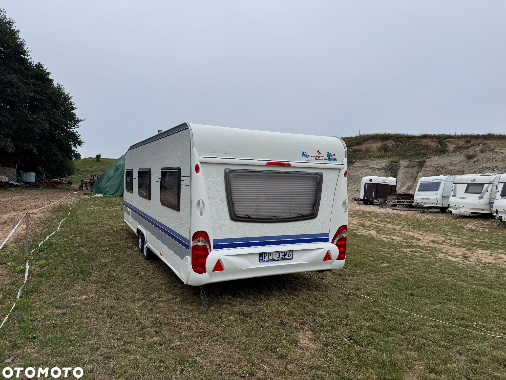 Hobby Przyczepa kempingowa hobby 650 z przedsionkiem i nową klimatyzacją - 7
