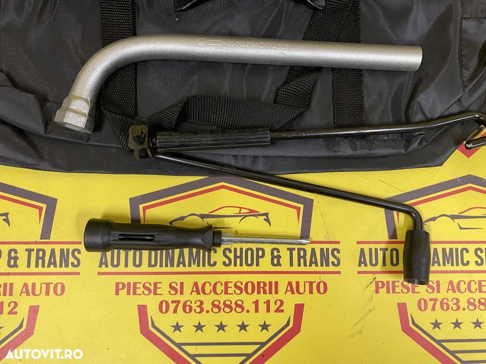 Cric auto OEM kit original Audi Q2 cu coarba manivela husa - 8