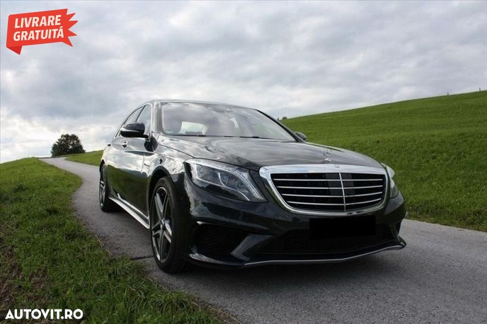 Grile Laterale Mercedes S-Class W222 (2013-2017) S63 Design Negru Luci - 6