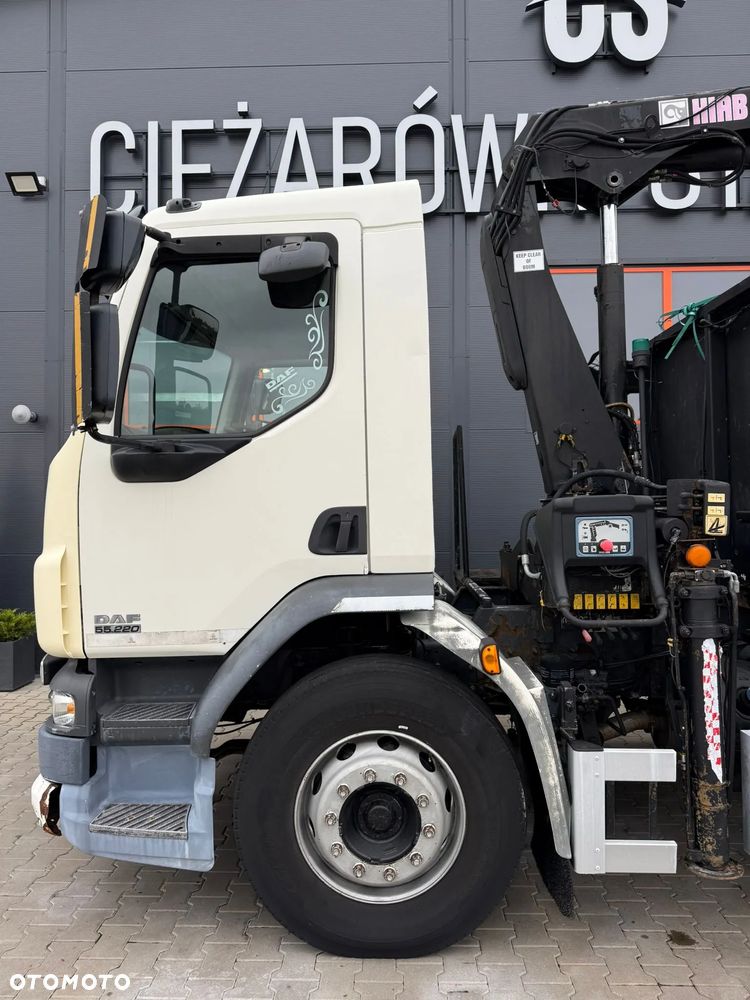 DAF LF CF 55.220 // ANGLIK // skrzynia z żurawiem HIAB 111 B-2 DUO // HDS żuraw dzwig kran Krane - 20