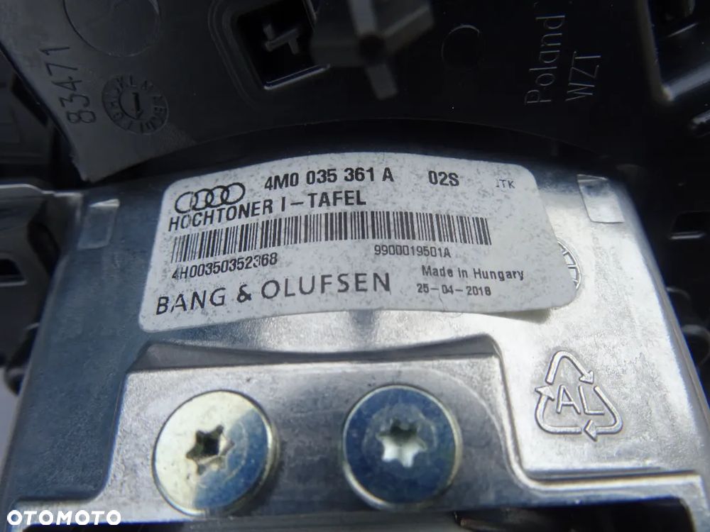 4M0035361A gosnik deski BANG OLUFSEN Audi A6 C8 4K czesci - 3