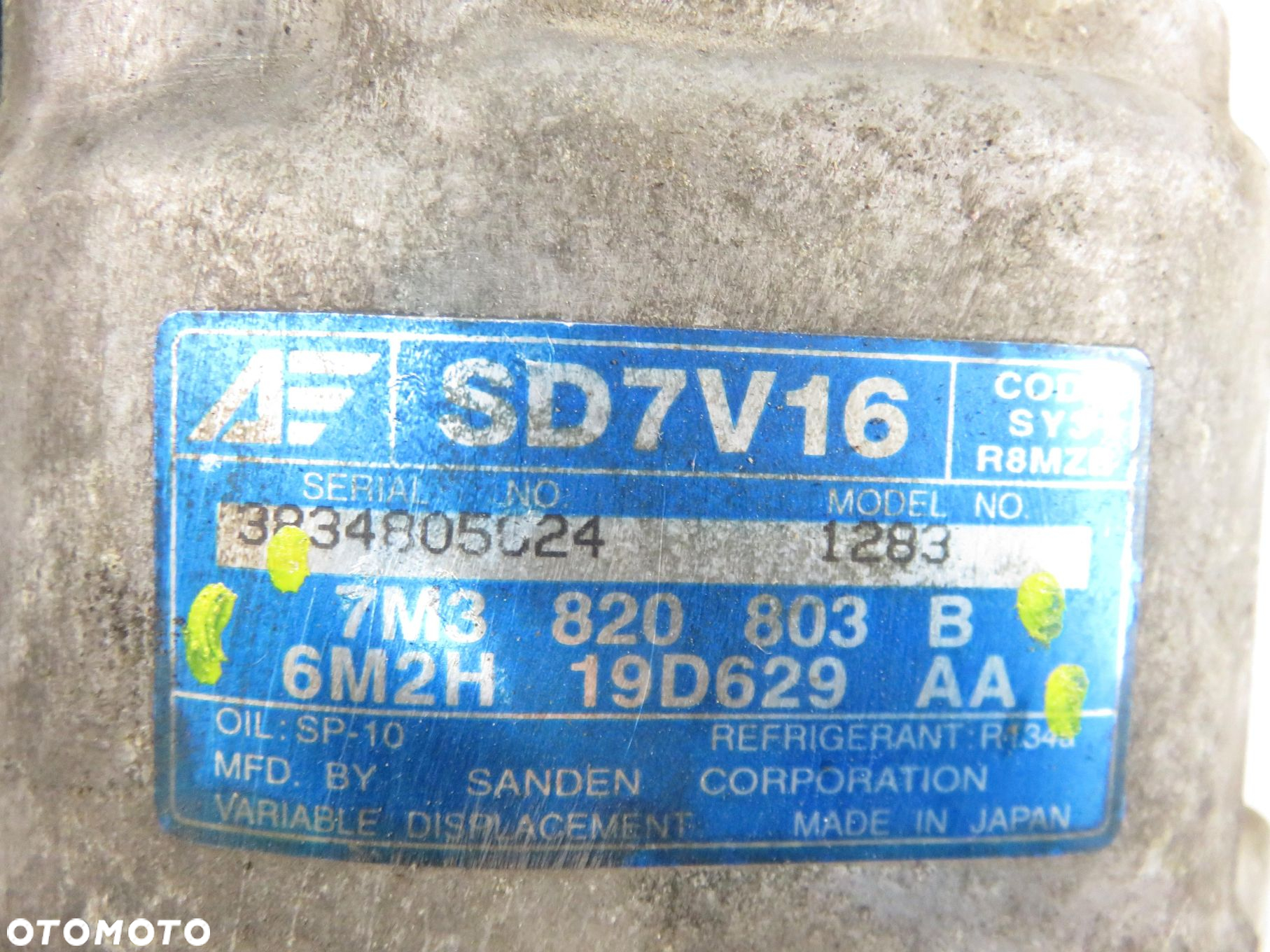 KOMPRESOR KLIMATYZACJI VW SHARAN I 1.9 TDI PD 7M3820803B 6M2H19D628AA - 8