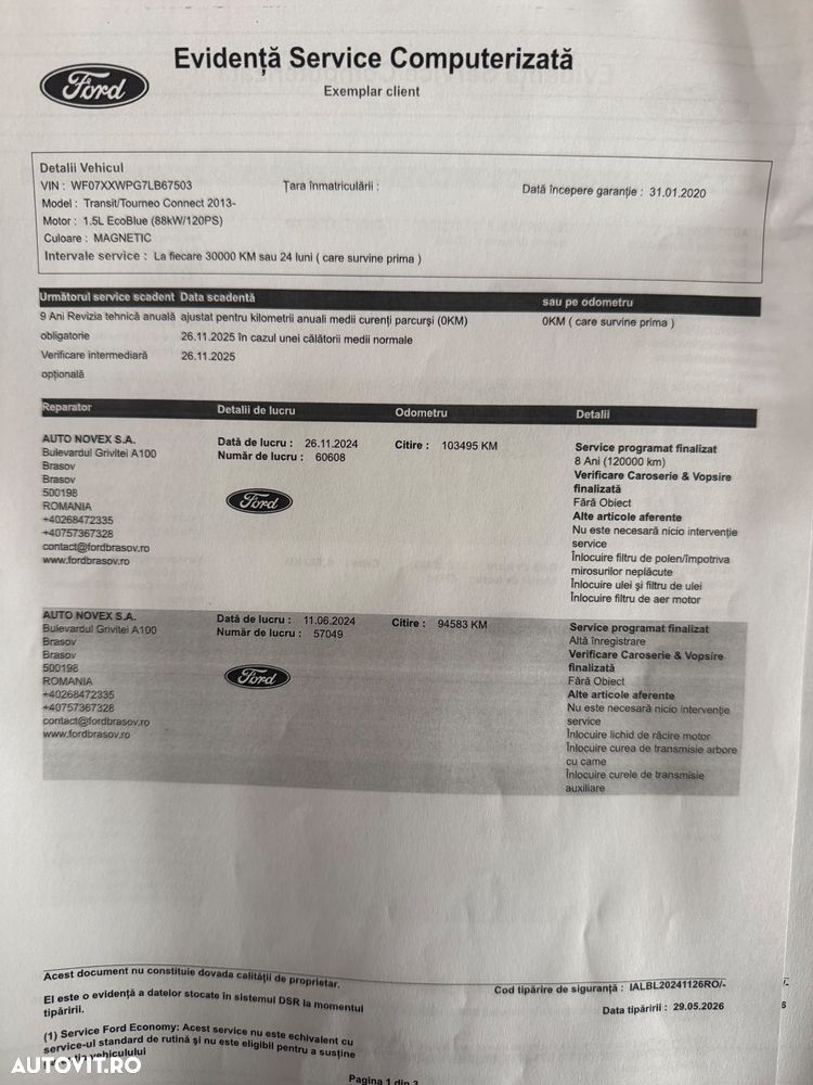 Ford Transit Connect 1.5 EcoBlue 120CP 6MT Kombi L2 Titanium - 35