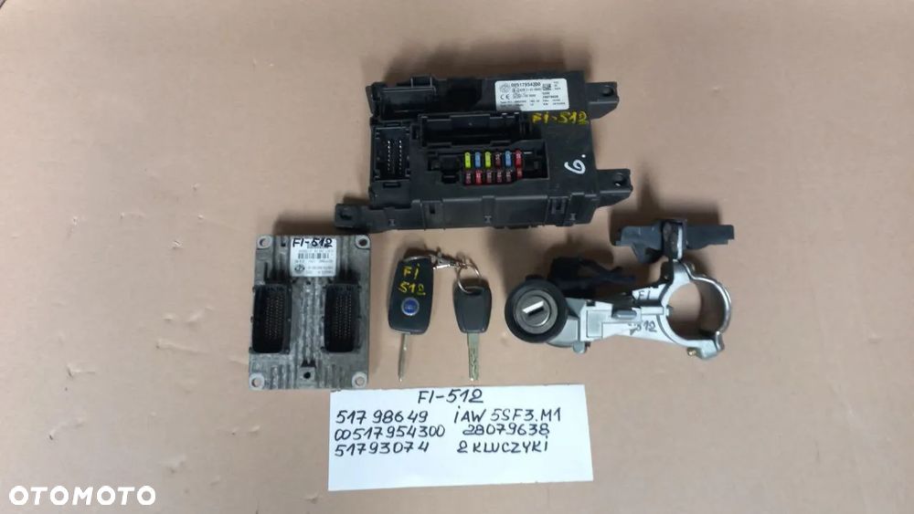 FIAT ALFA ROMEO KOMPUTER SILNIKA KOMPUTER SKRZYNI BIEGÓW ZESTAW STARTOWY - 8