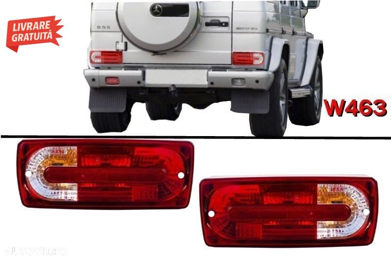 Stopuri Mercedes W463 G-Class (1989-2015) Rosu Clar G55 Look- livrare gratuita - 9