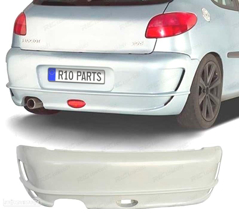 PÁRA-CHOQUES TRASEIRO PEUGEOT 206/206CC 98-09 - 1
