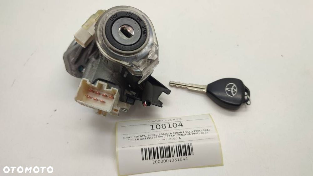 STACYJKA KLUCZYK LIFT TOYOTA COROLLA E15 E14 45020-42-4 - 6