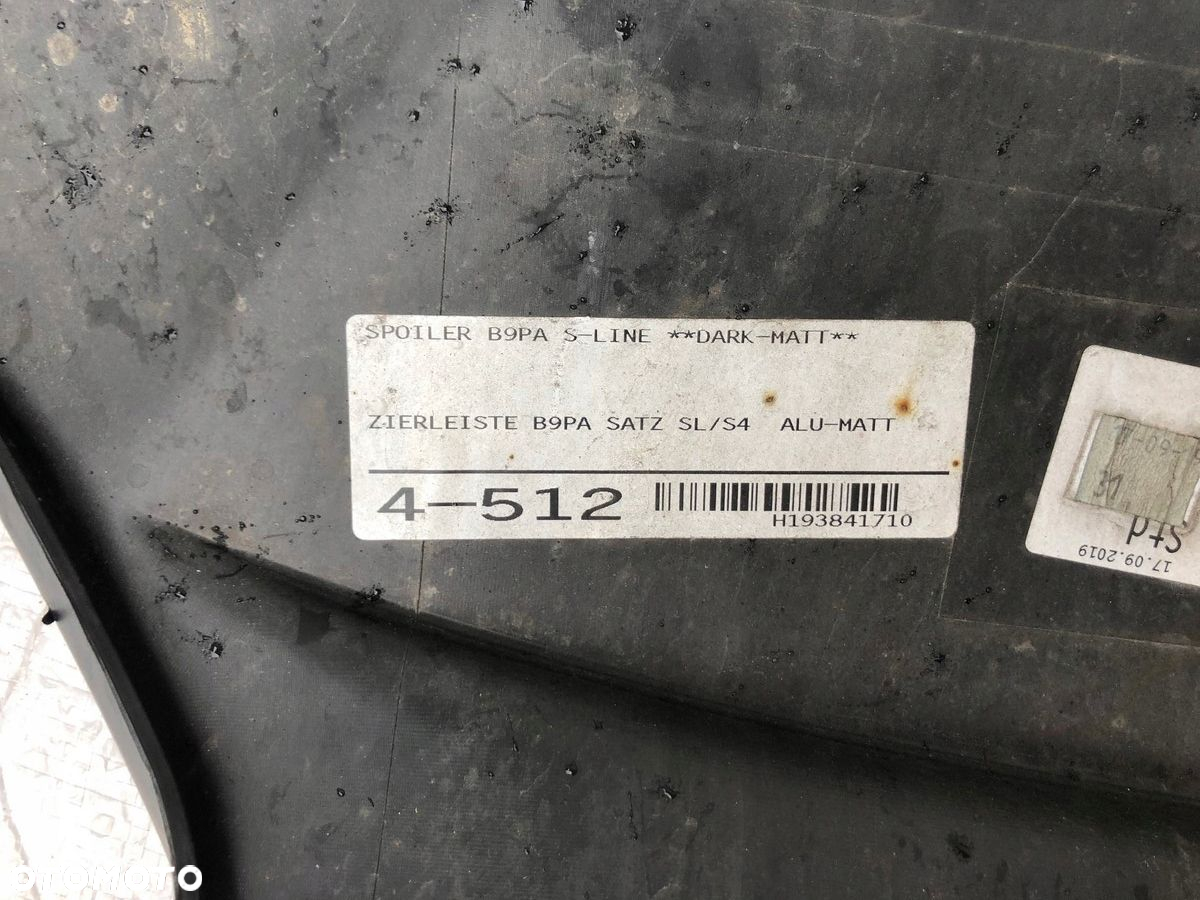AUDI A4 B9 LIFT S-LINE S4 8W0 SPOJLER DYFUZOR 19- - 7