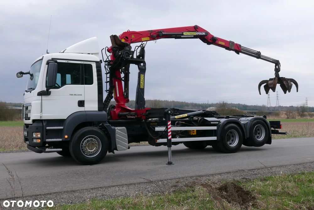 MAN MAN TGS 28.440 6X2 TGA + PALFINGER EPSILON PALIFT HAKOWIEC Z HDS Z DŹWIGIEM DO ZŁOMU KONTENERÓW ODPADÓW - 10