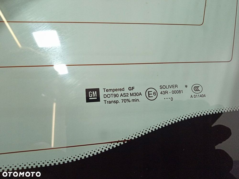 OPEL INSIGNIA A KOMBI SZYBA KAROSERYJNA TYŁ PRAWA TYLNA 13237823 - 3