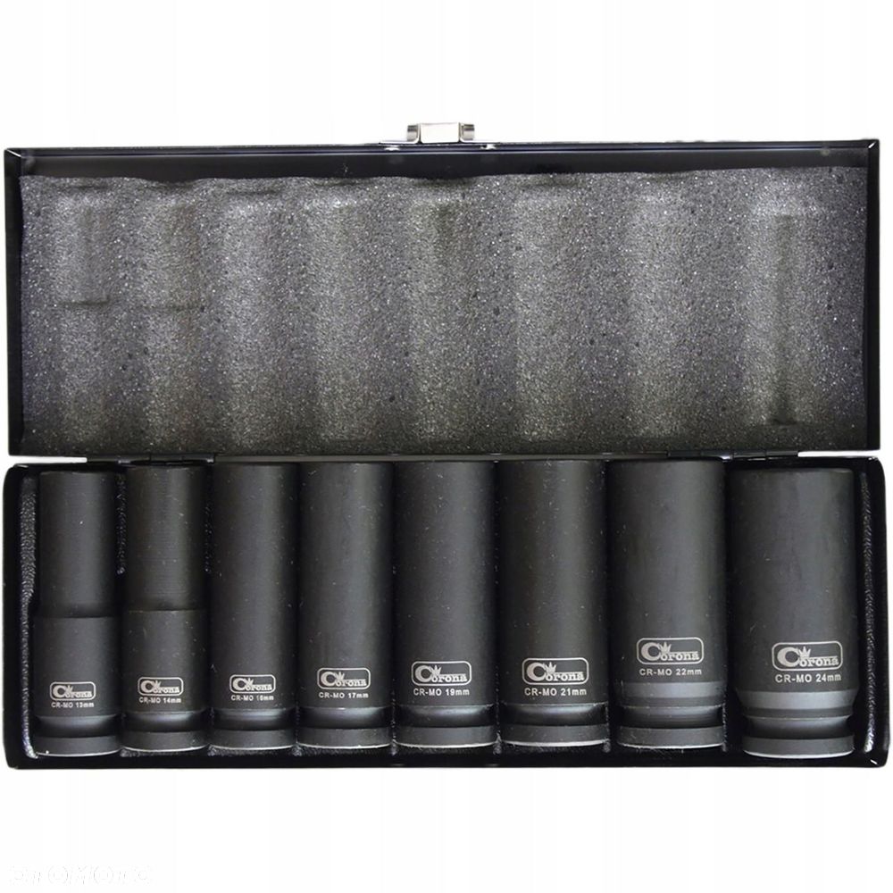 KLUCZE NASADOWE NASADKI UDAROWE 1/2 13-24 mm 8szt - 1