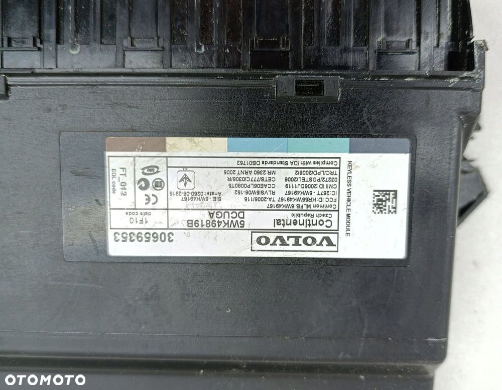 MODUŁ VOLVO S60 II 2.0 T5 30659353 5WK49819B - 3