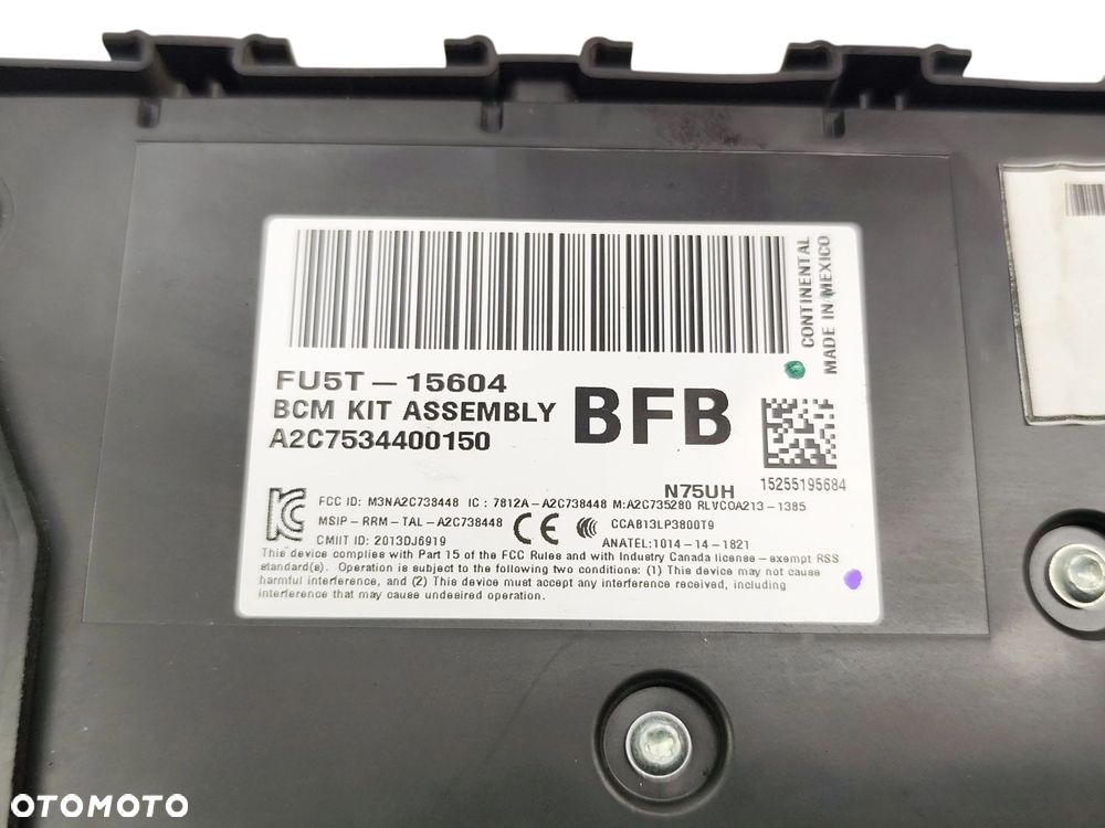 MODUŁ BCM FORD MONDEO MK5 (2014-2019) 2.0 TDCI 150KM FU5T-15604-BFB - 2