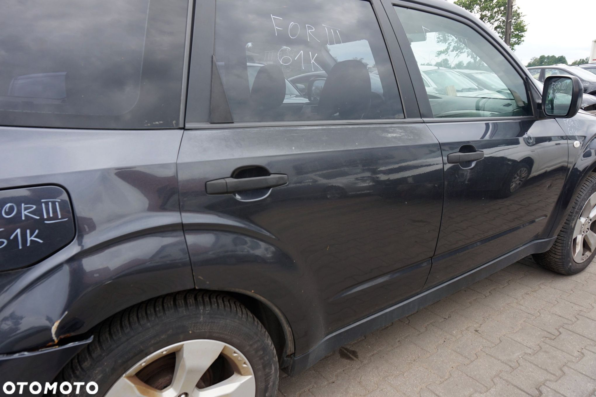 DRZWI TYLNE PRAWE FORESTER III SH 61K  SZARY SUBARU 2008-2013 - 4