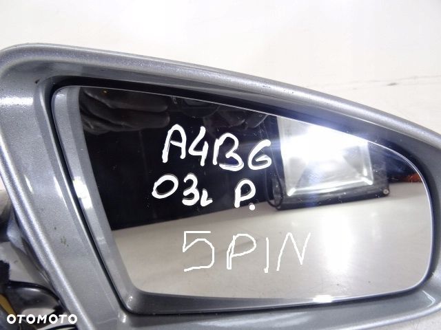 LUSTERKO PRAWE AUDI A4 B6 03R 5 PIN LY7Q EU FV - 5