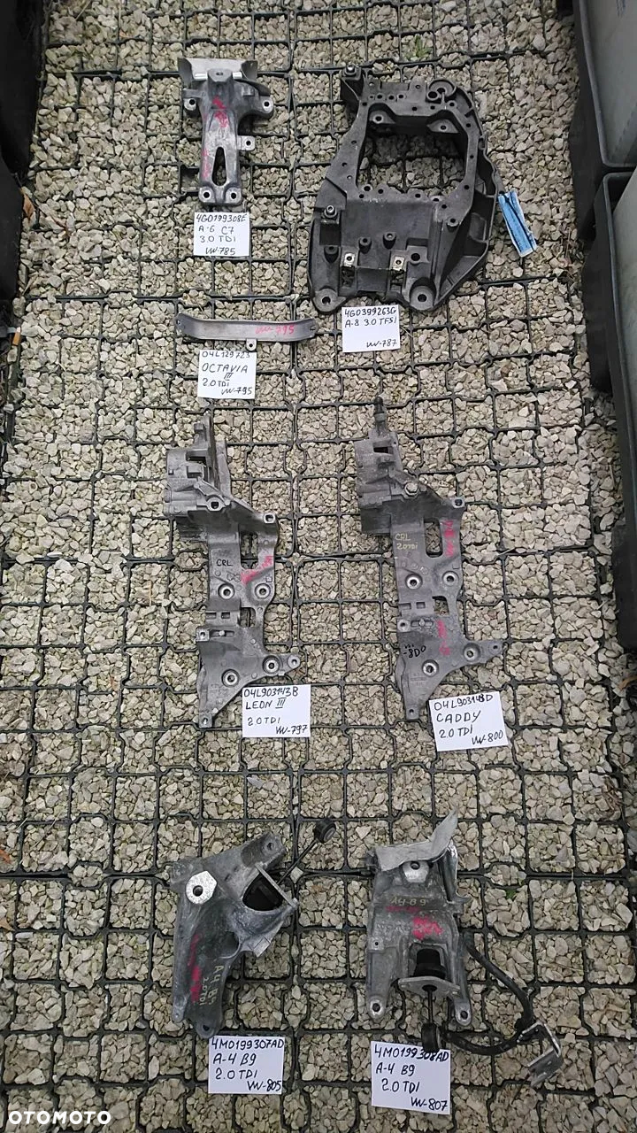 VW ŁAPY NR650-1300 ALUMINIOWE VOLKSWAGEN AUDI SEAT SKODA ŁAPA MOCOWANIE PODSTAWA - 6