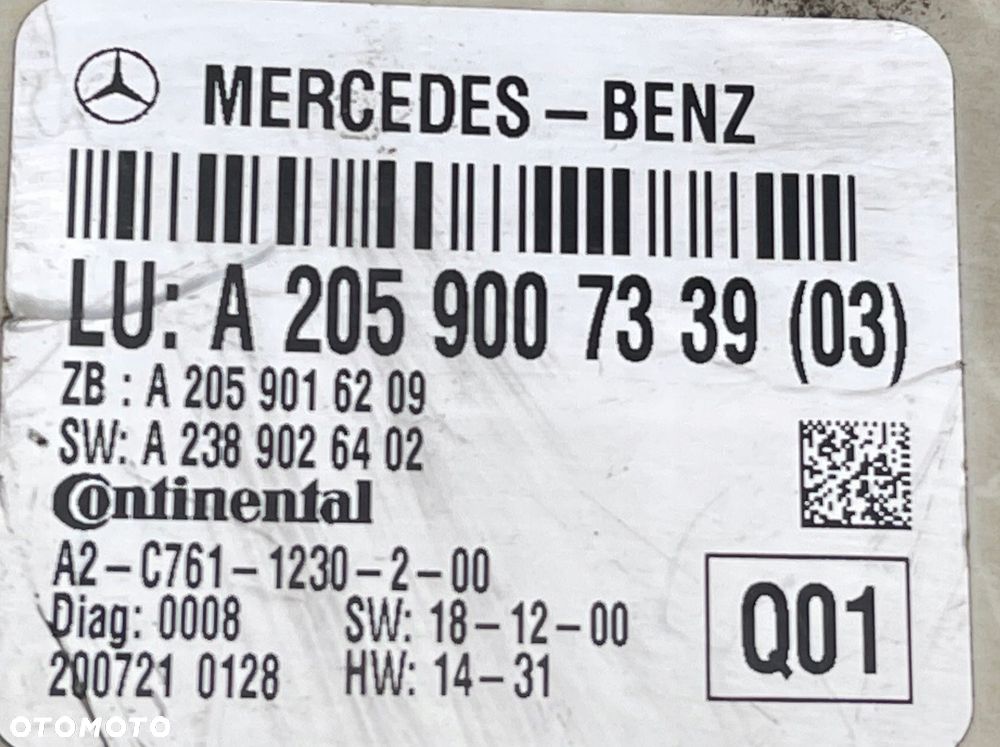 MERCEDES C W205 MODUŁ STEROWNIK SAM A2059007339 - 3