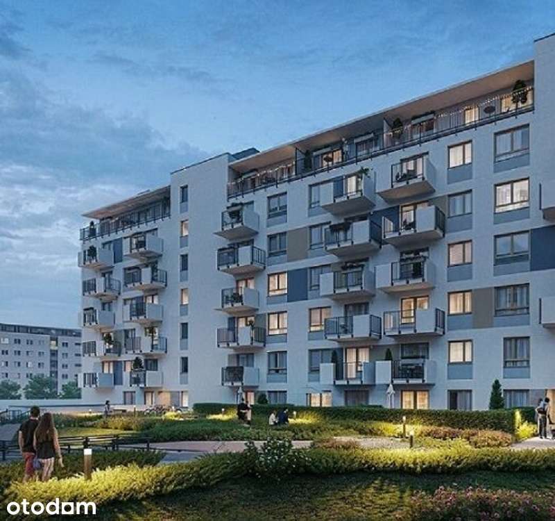 Nowe 2 pokoje 44.48m2 osobna kuchnia Gocław-Ostrobramska 0% Prowizji
