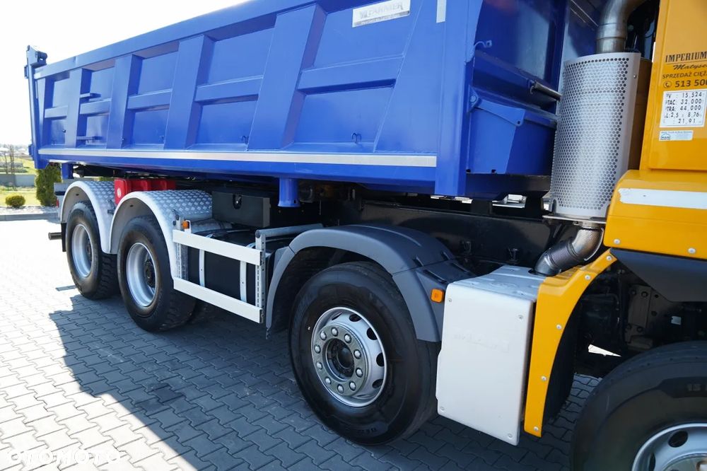 MAN TGS 35.500 / 8x4 / WYWROTKA / HYDROBURTA / BORDMATIK / NAVI / 2019 ROK - 23