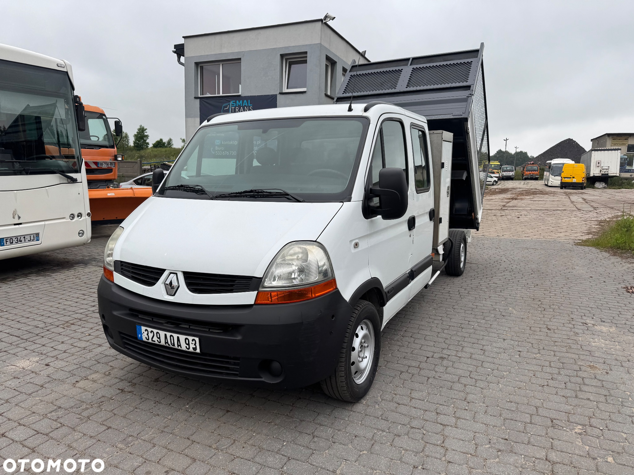 Renault Master 2009 r. kraty wywóz liści Wywrotka Kiper Brygadówka 7 Osobowy Dubelkabina Dobelkabina Wywrot Doka - 2