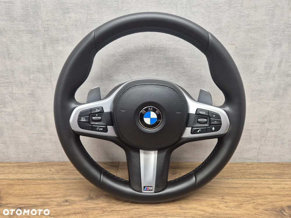 BMW G30 G31 G11 G05 G06 G07 KIEROWNICA M-PAKIET SKÓRA ŁOPATKI TEMPOMAT - 1