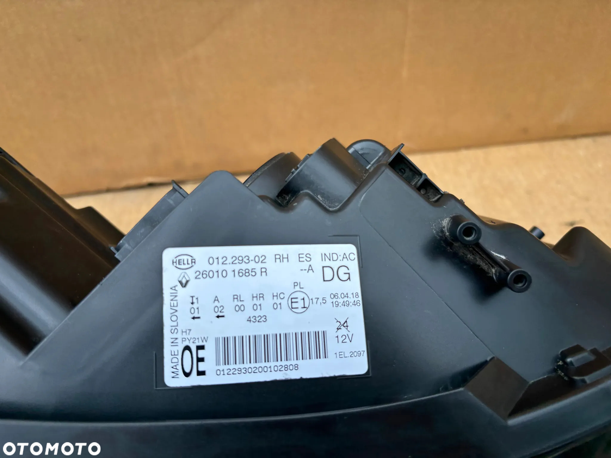 Oryginalna Lampa Przednia Prawa Renault Scenic IV 4 260101685R H7 Led Europejska - 6