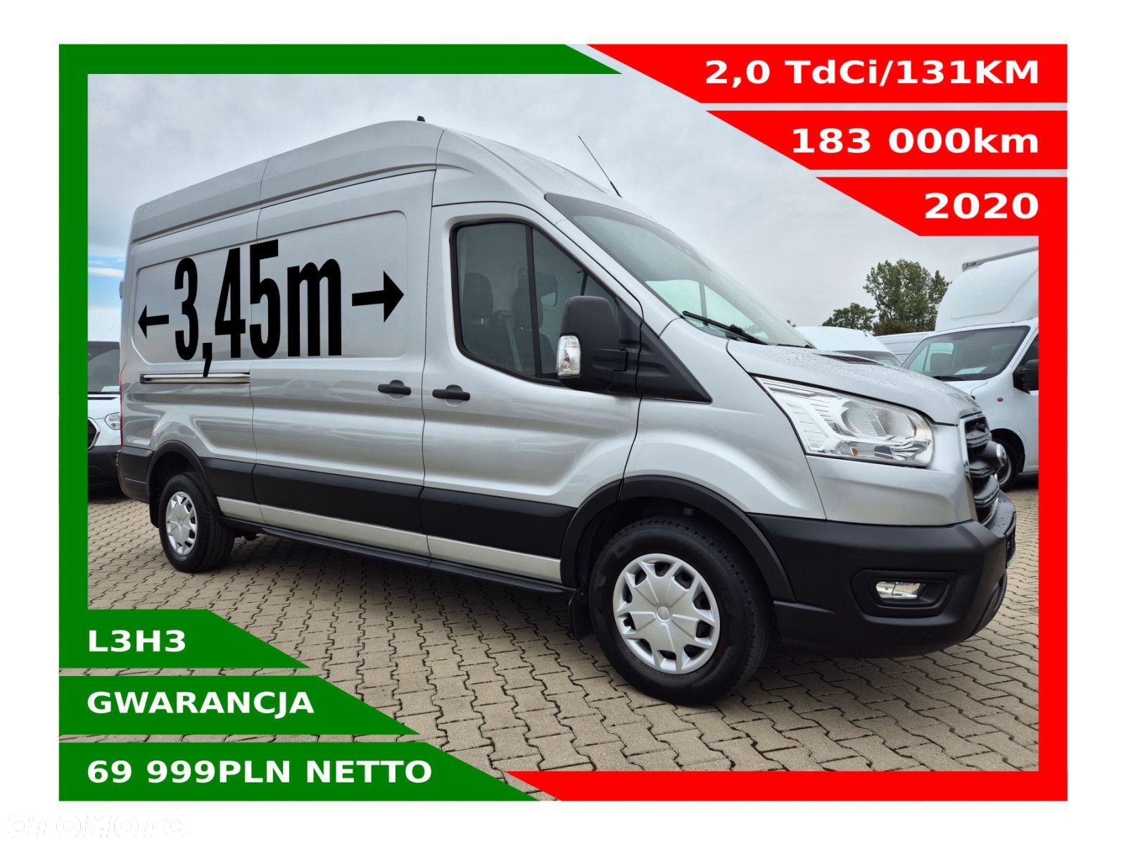 Ford transit Lift L3H3 *69999zł NETTO* 2,0TdCi/131KM - 1