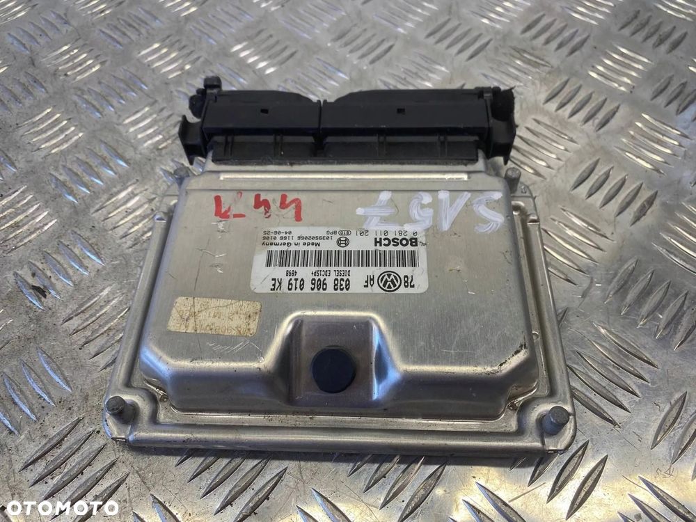 MODUŁ STEROWNIK SILNIKA VW SHARAN 1.9 TDI 038906019KE 0281011201 - 3