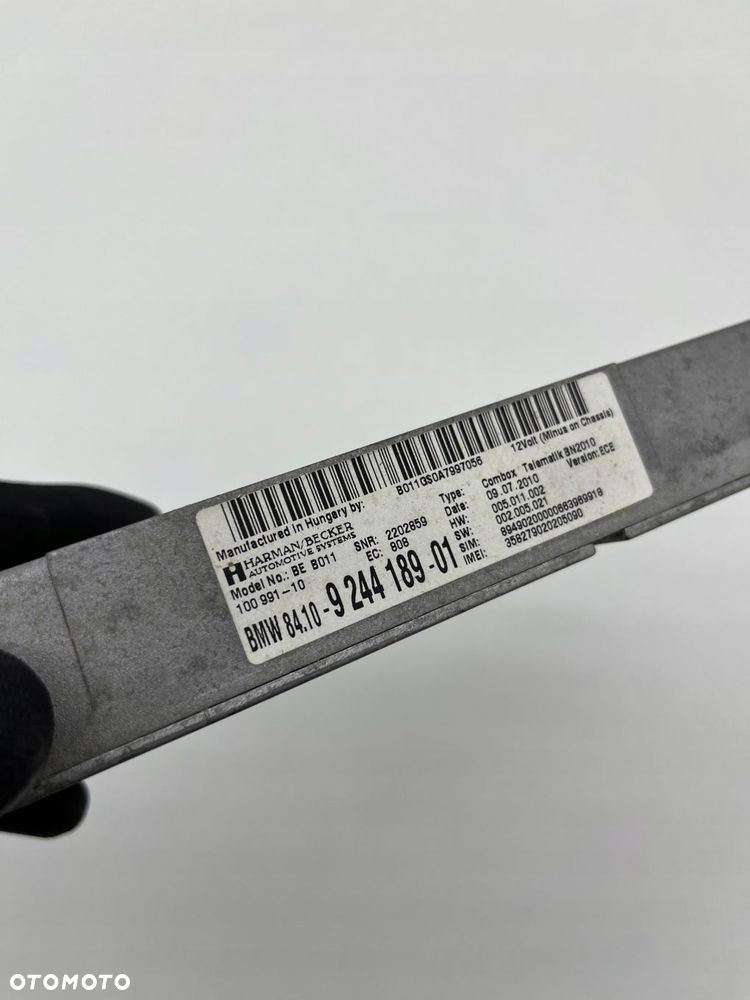 BMW F25 X3 MODUŁ STEROWNIK BLUETOOTH COMBOX TELEMATIK 9244189 - 3
